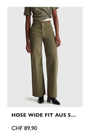 Khakifarbene Benetton Hose Grösse 40
