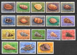 Samoa Serie 380-394, 413-414, 436 Meeresschnecken ** 1978/80