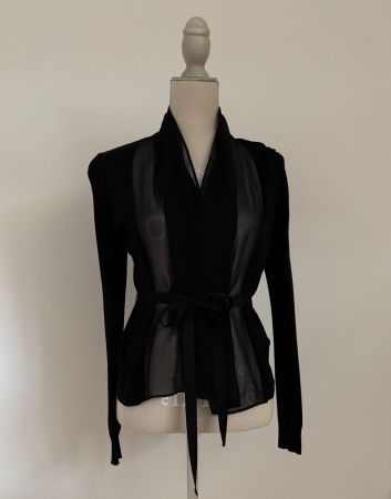 🤍 Strickjacke / Cardigan von „H&M“, schwarz, Gr. XS/34 🤍