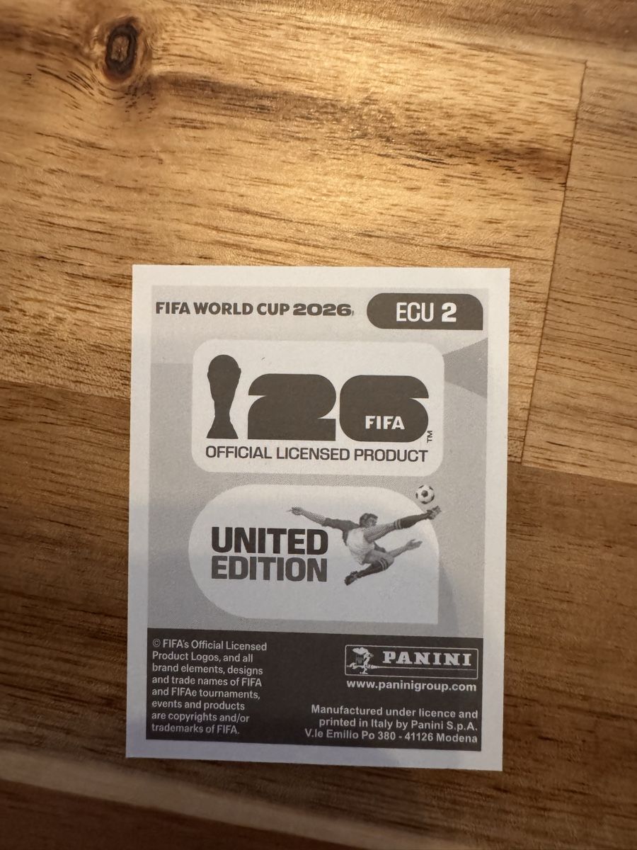 Panini Sammelbilder & Trading cards: Panini - WM 2026 - ECU 2 - Sticker – Neu (gemäss Beschreibung) aus Wetzikon ZH von thayreen 1