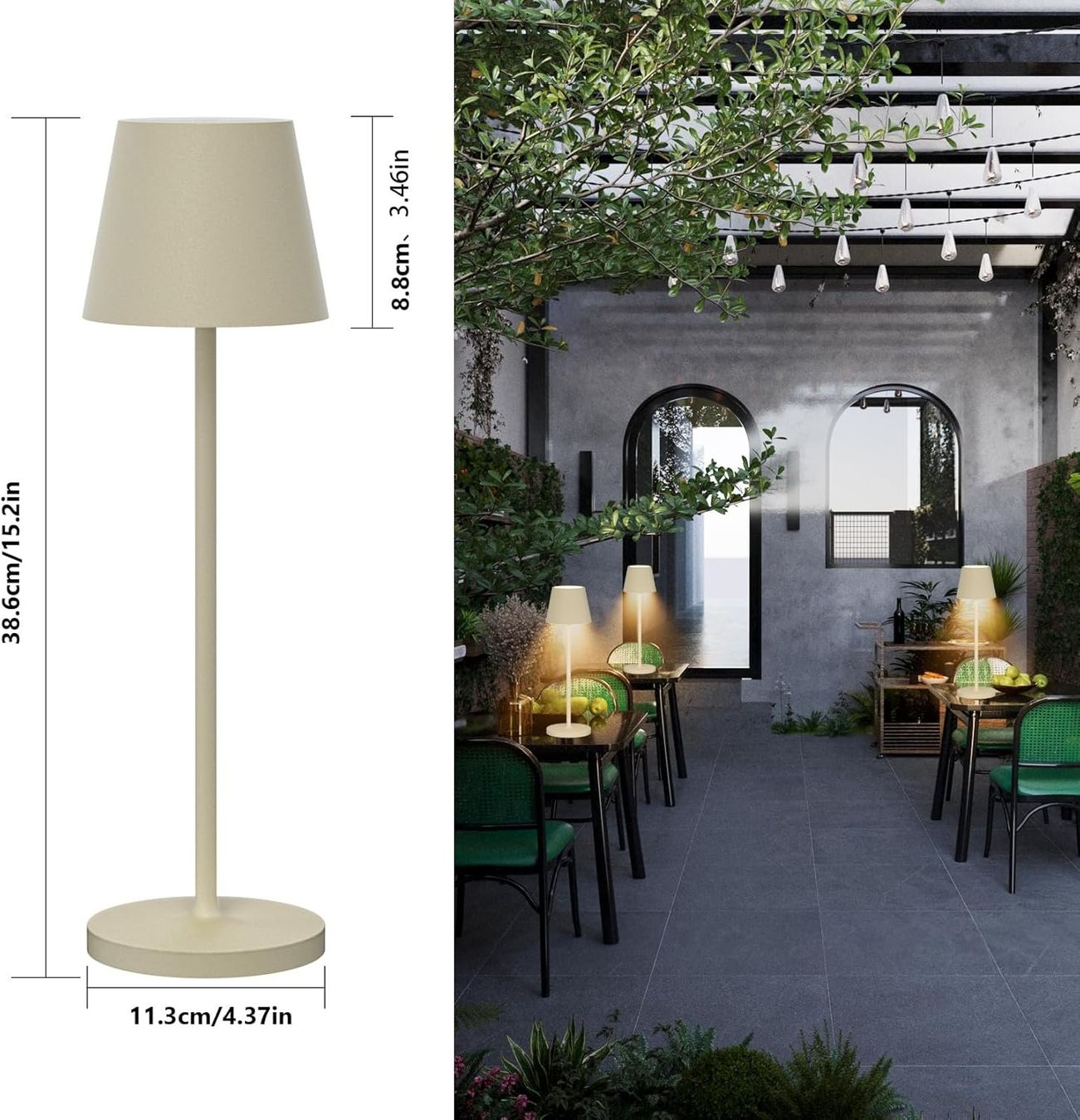 Lampade: 2 Stück Akku Tischleuchte – Nuovo e nell'imballaggio originale da Nuglar venduto da SaleRitter 3