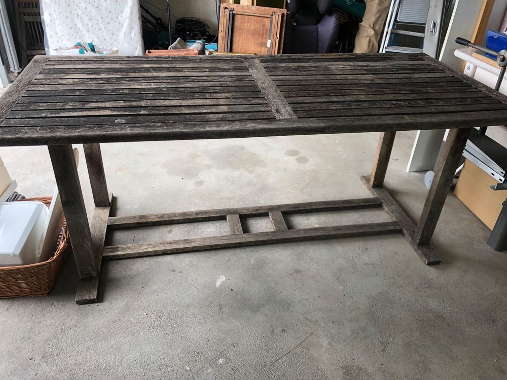 Holztisch für draussen Kaufen auf Ricardo