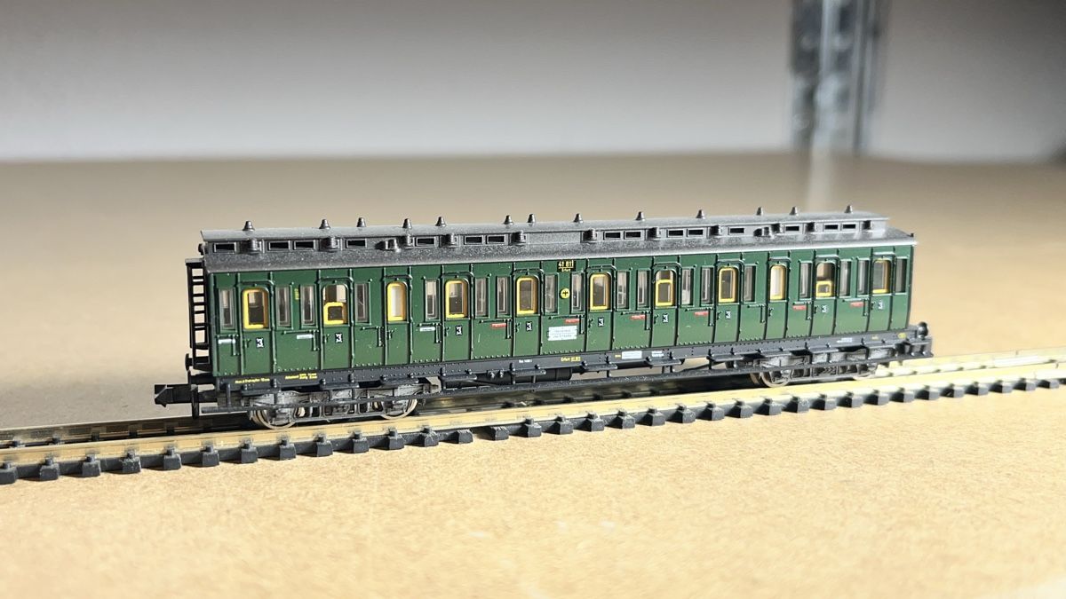 Fleischmann Modellini di ferrovie: Fleischmann 8087 Abteilwagen DRG Spur N – Nuovo (secondo la descrizione) da Windlach venduto da Kelebra 1
