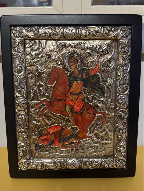 Dipinti: Byzantinische Ikone - Silber – Usato da Hinwil venduto da Chnap