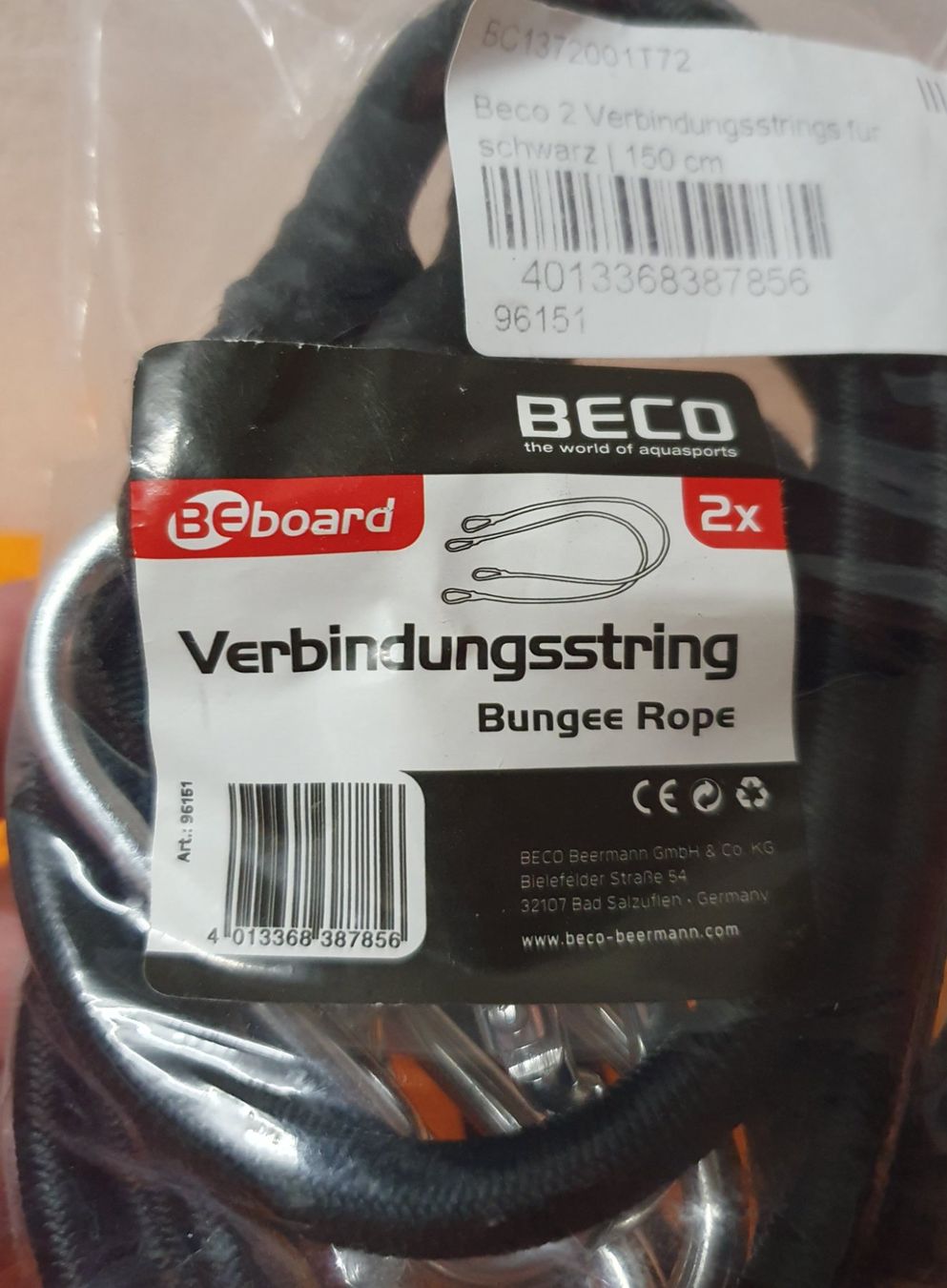 Gommoni, kayak & canoe: Neu: BECO / 6 Verbindungsstring Bungee Rope / BEboard – Nuovo e nell'imballaggio originale da Muri AG venduto da Edlerweiss 1