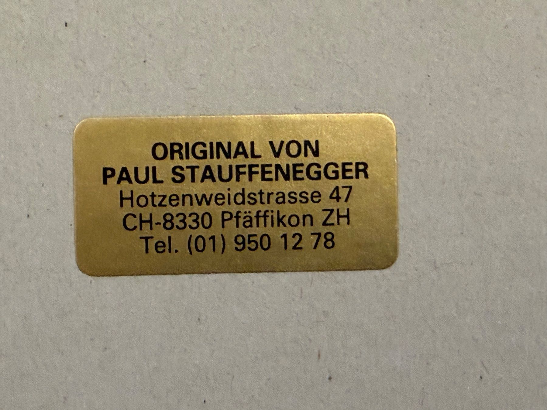 Gemälde: Paul Stauffenegger („Stauffi“, 1925–2016) Mischtechn. – Gebraucht aus Basel von PAUL_ART 7
