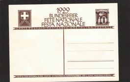 Bundesfeierkarte 1929 , Nr. 49 *, Entwertet , Kat. 60.-