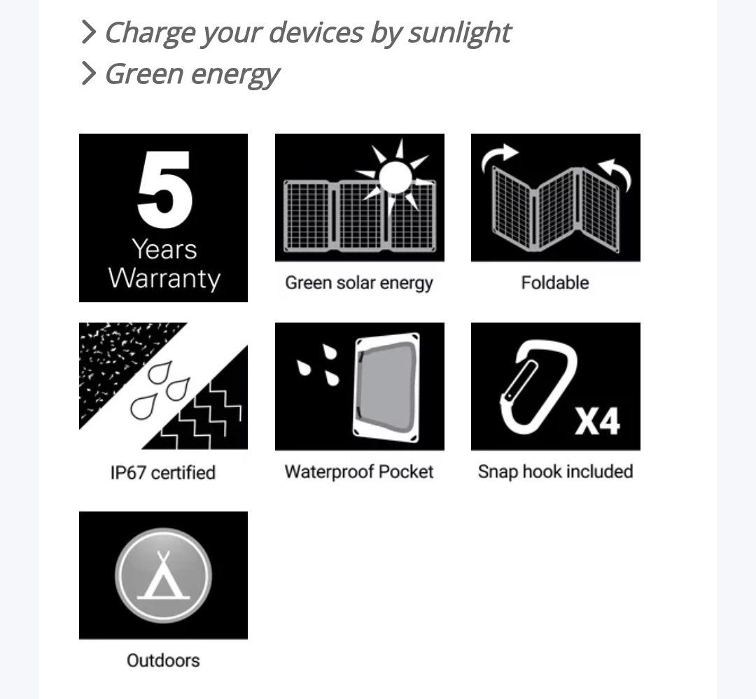 Dispositivi a energia solare: Sandberg Solar Charger/ Solarpanel – Usato da Guggisberg venduto da ele_k7vb 4