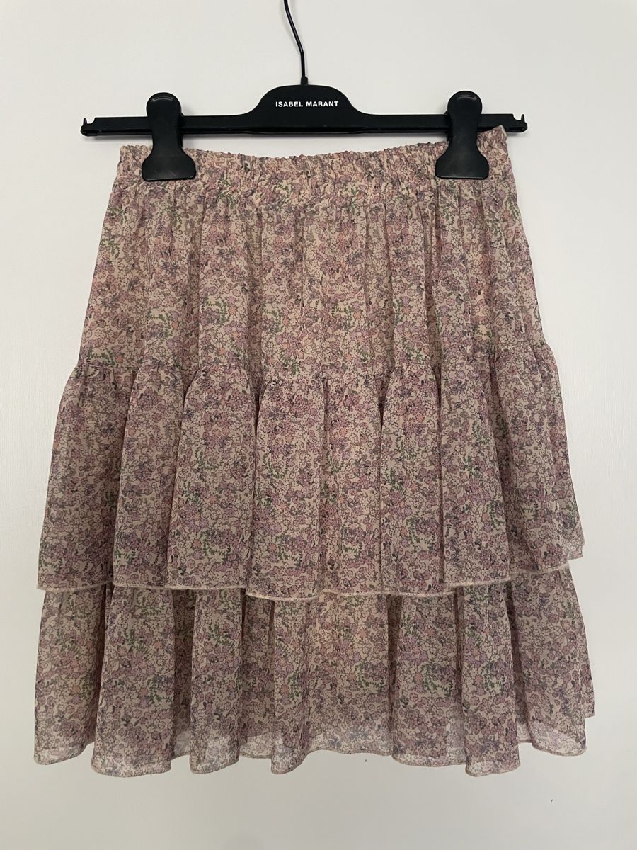 Jupes: Floral print ruffled mini skirt 38 – Neuf (Voir description) à Embrach par lau_2gtp