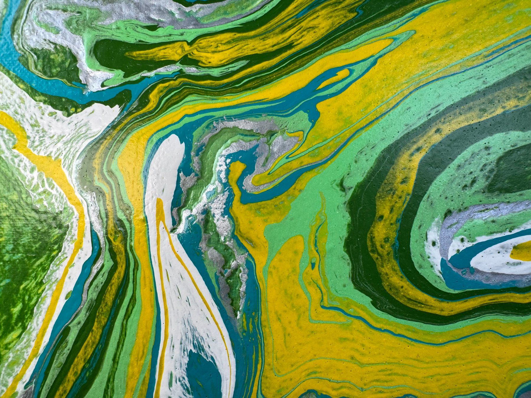 Dipinti: Acryl-Flüssigmalerei, quadratisch – Usato da Schlieren venduto da MayaSheng1983 1