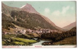 Pontresina, zwei Datumsstempel Hotel Muottas Kulm, gel. 1908