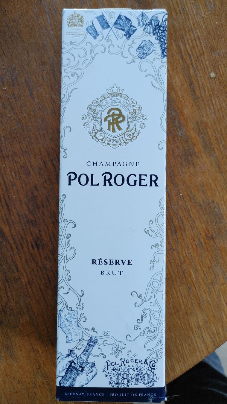 Wein: Pol Roger Champagne Brut Réserve Blanc mit Box – Neu und originalverpackt aus REGENSDORF von velio 3