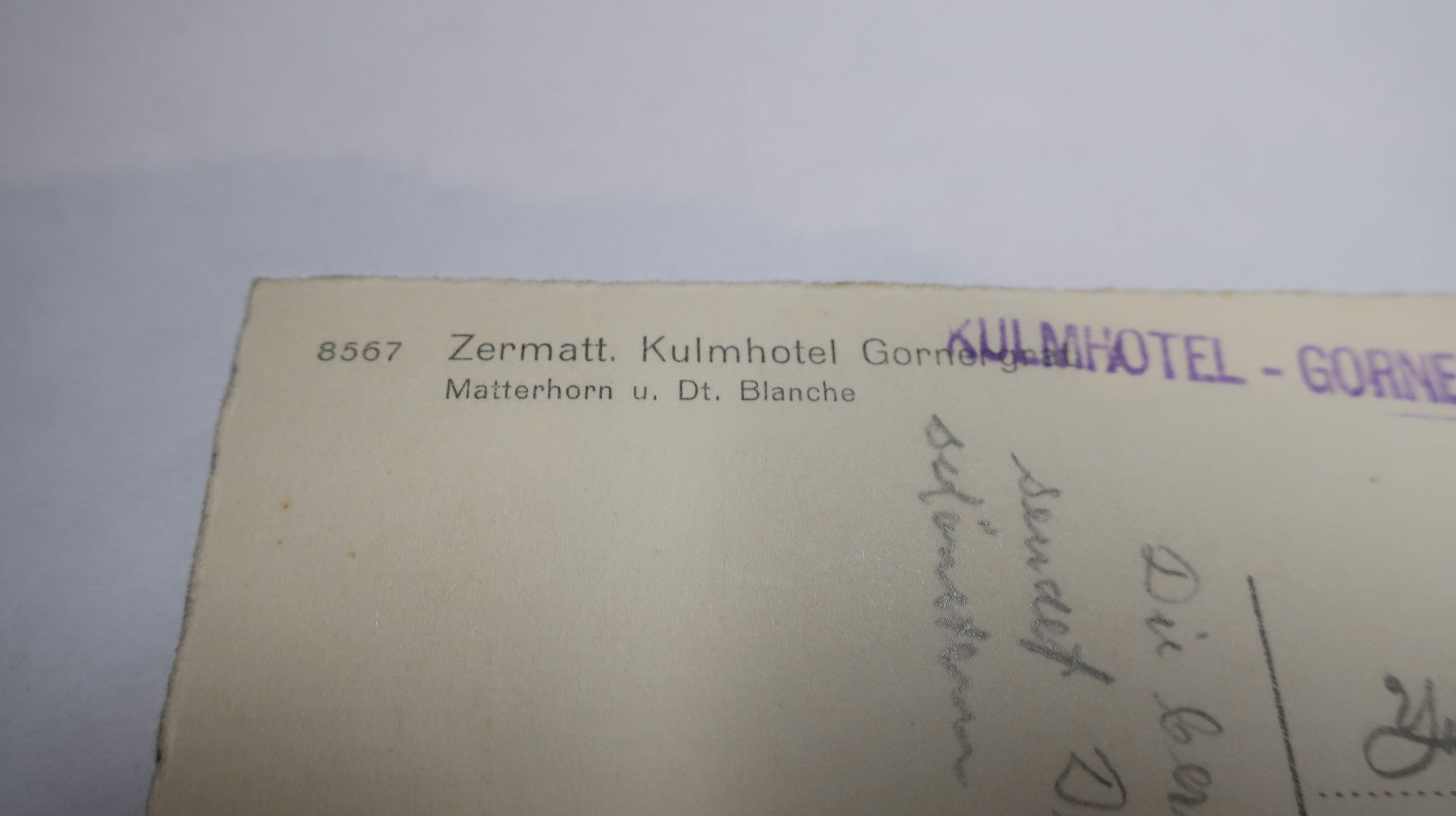 Ansichtskarten: Zermatt Kulmhotel Gornergrat – Gebraucht aus Cormoret von Pascalll2001 4