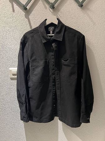 Schwarzes Overshirt Hemd von H&M, Grösse S