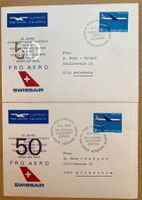 7 Luftpostbriefe & Aérogramme, 50 Jahre Pro Aéro