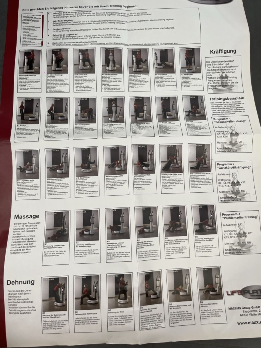 Maxxus Hometrainer: Maxxus Vibrationsplatte Lifeplate – Gebraucht aus Sissach von jil_xjm5 2