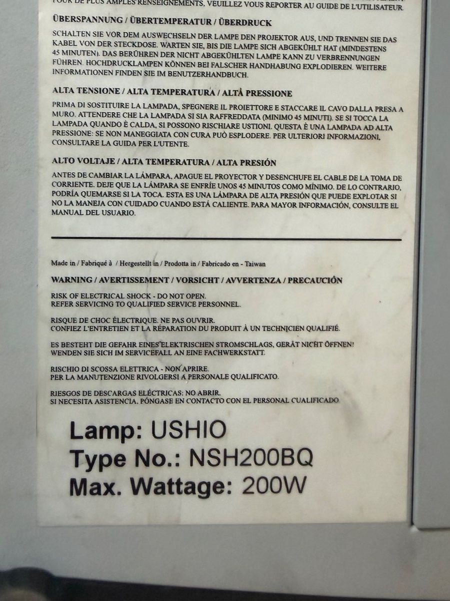 Hewlett Packard Videoprojektoren: HP VP6111 Projektor, Beamer, CRVSB-03H – Gebraucht aus Bubikon von Simbeli 4