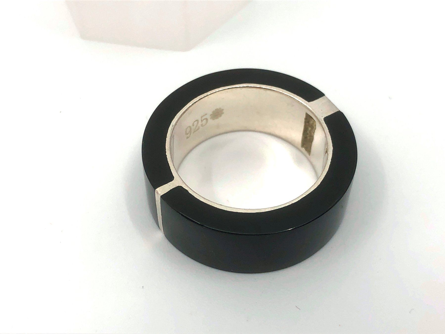 Anelli: Ring Silber 925 Schwarz & 3 "Steinen" – Usato da Basel venduto da Tiabeanie 3