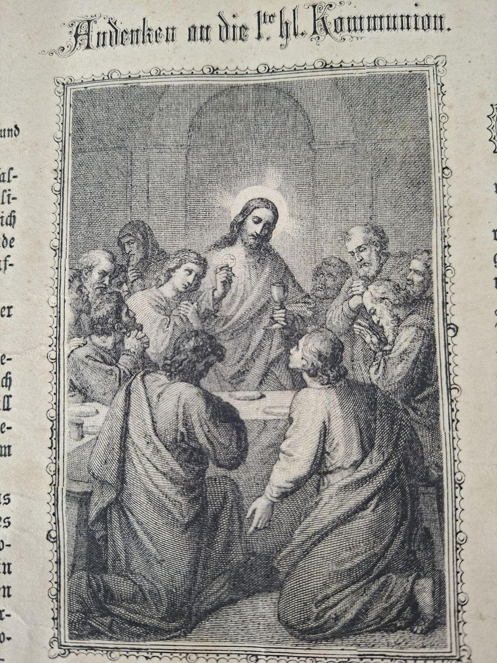 Bücher: Antikes kirchliches Dokument, Kommunion 1876 – Gebraucht aus Grindelwald von carro5 1
