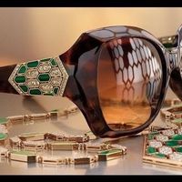 Sonnenbrille BVLGARI Damen mit Swarovski Schmucksteinen