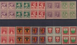 Lot 4er J4 - J40 postfrisch++++, SBK 2124.-++++