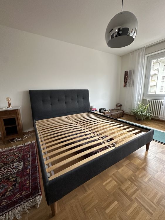 Lit Rembourré 180X200 Avec Sommier à Lattes Et Tête De Lit, Lit Double Lit De Rangement Avec 2 Tiroirs Pu Blanc 91776017