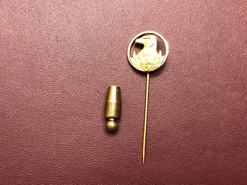 Placchette & Badge: EKSV Scharfschützenauszeichnung aus 14 Karat Gelbgold Au 585 – Usato da Bern venduto da bombich 5