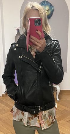 Lederjacke Maje Gr.34/36 top Leder neuwertig winterlich