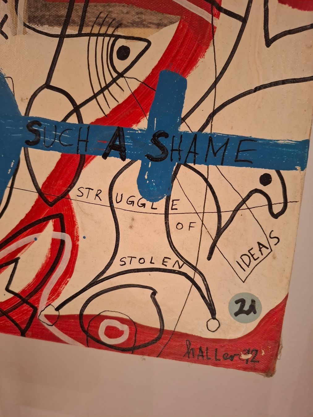 Dipinti: Tableau de Dietmar Haller, 85x85 cm, unique. – Usato da Bonfol venduto da sch_qy5d 3
