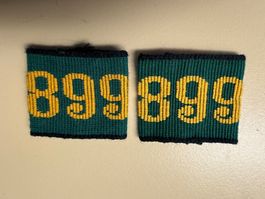 1 Paar Patten: Landsturm Füs Bat 899 - Schweizer Armee