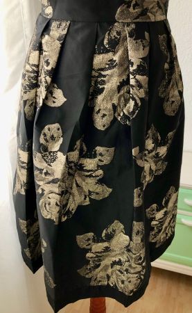 COAST Midi-Rock, Rock, Jupe, skirt, gold-schwarz S / 36