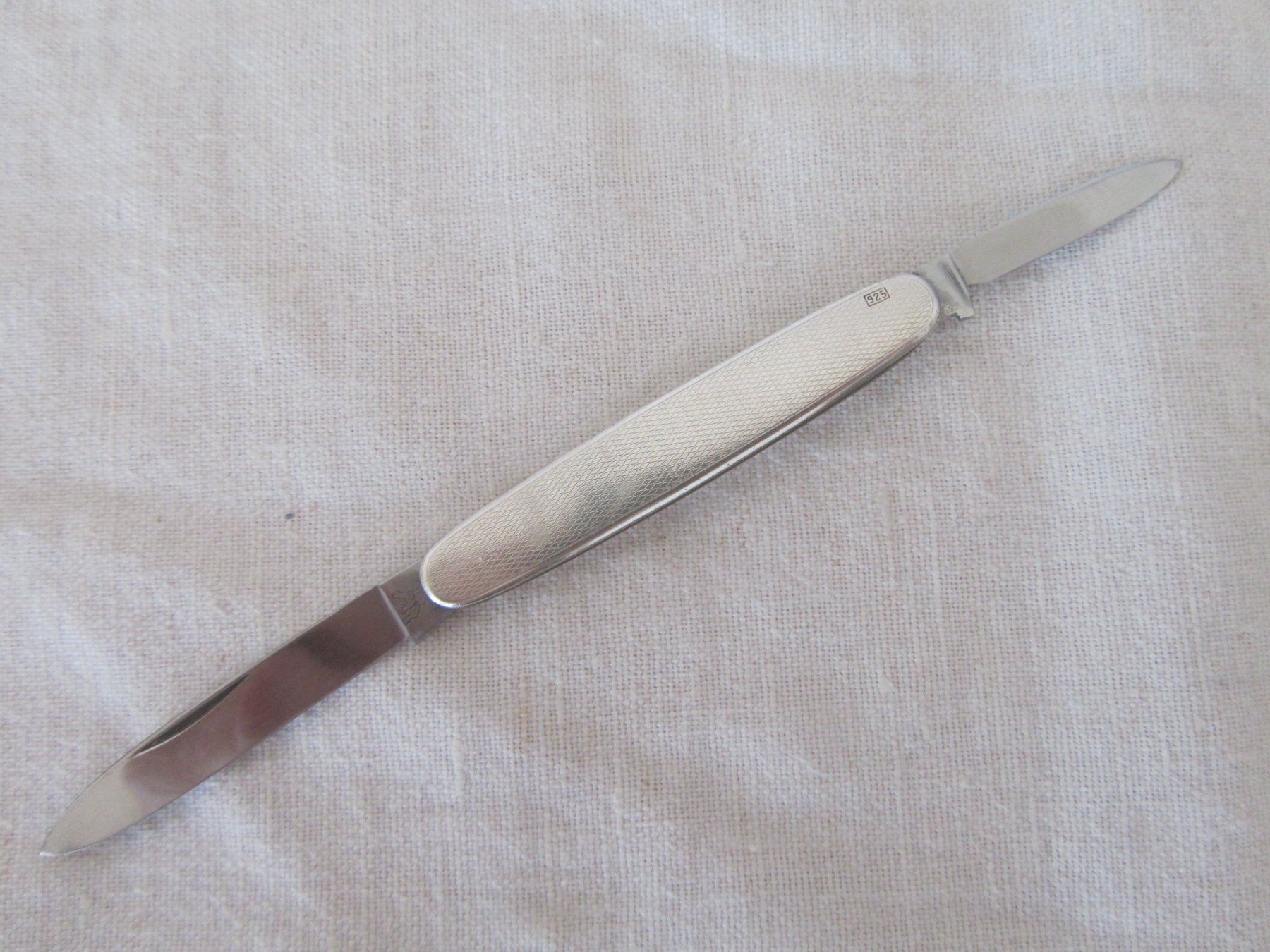 Taschenmesser: Taschenmesser 925 Silber 2 Klingen gebraucht – Gebraucht aus Seengen von mikelele 2