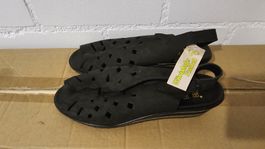 NEUE Schwarze Sandalen von Worishofer, Grösse 38