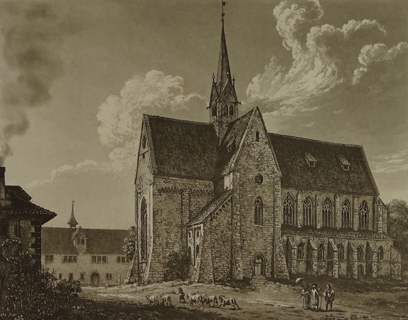Incisioni: KAPPEL, CAPPEL, AQUATINTA 1845 – Usato da Grüningen venduto da Kartensammler 2