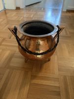 Kupfertopf mit Henkel, Vintage Look