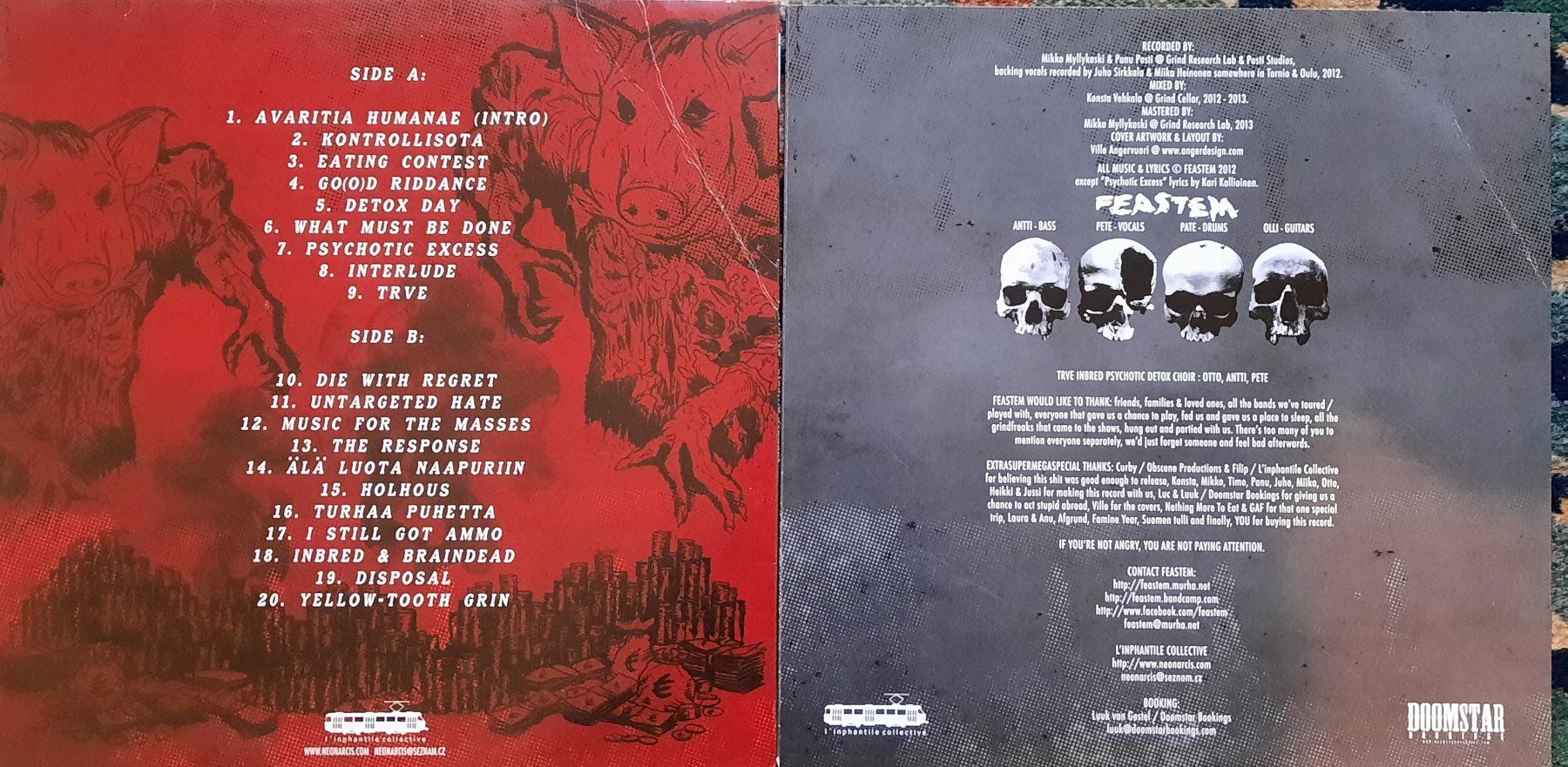 Dischi in vinile: Feastem – Avaritia Humanae – Usato da Lausanne venduto da MHJ 1