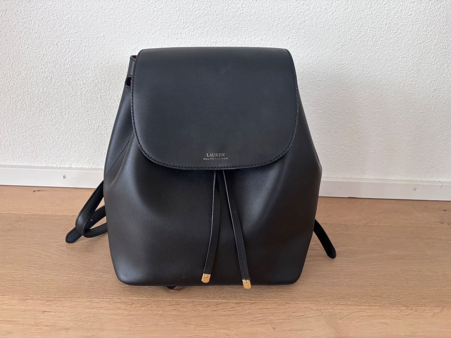 Ralph Lauren Zaini: Ralph Lauren Drawstring Leather Backpack – Usato da Winznau venduto da Lauralavera1