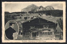 Wildhaus, Ortsansicht mit Geburtshaus u.