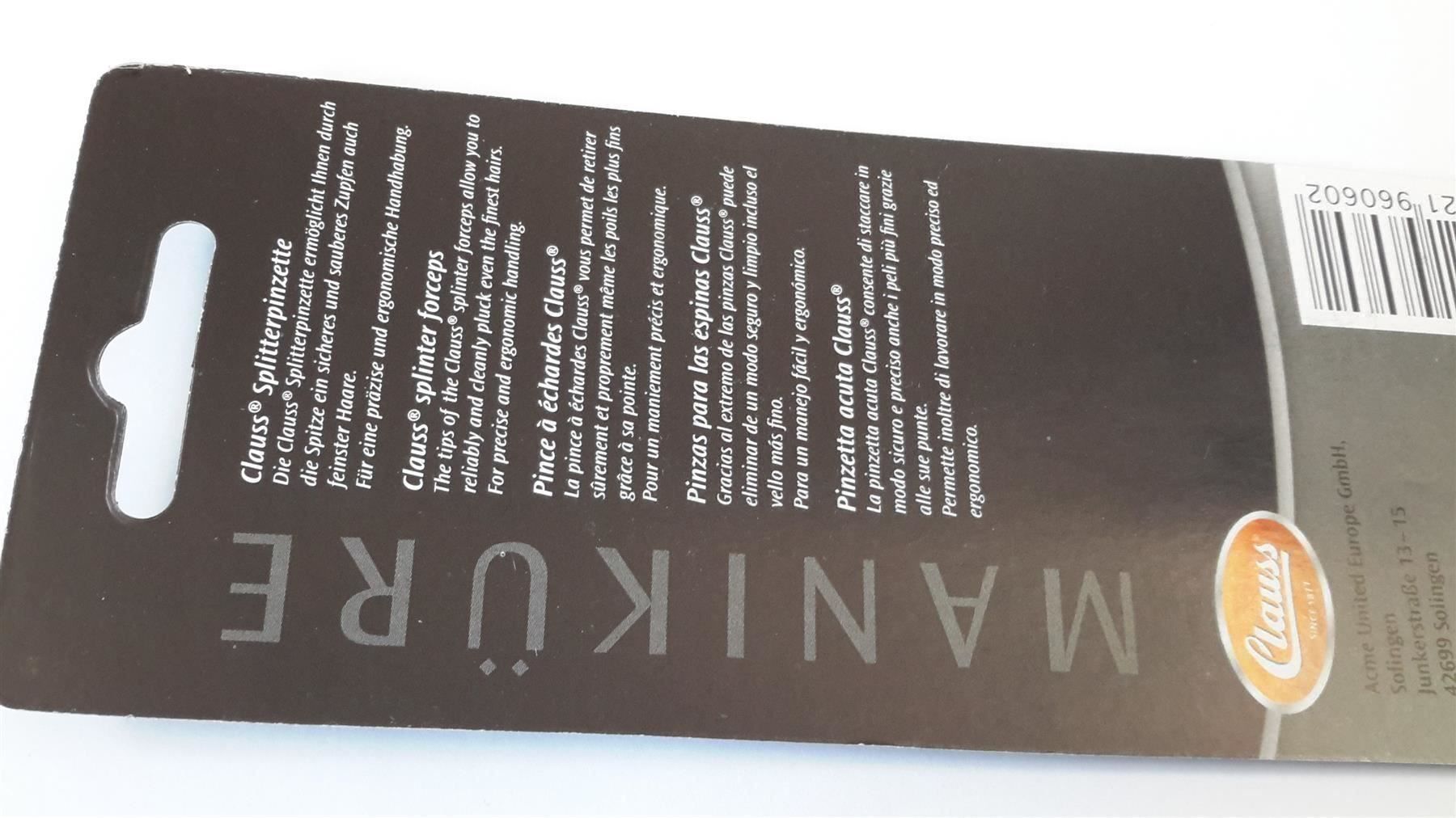 Unghie finte: Maniküre Splitterpinzette 80 mm – Nuovo e nell'imballaggio originale da St. Gallen venduto da cointec 3