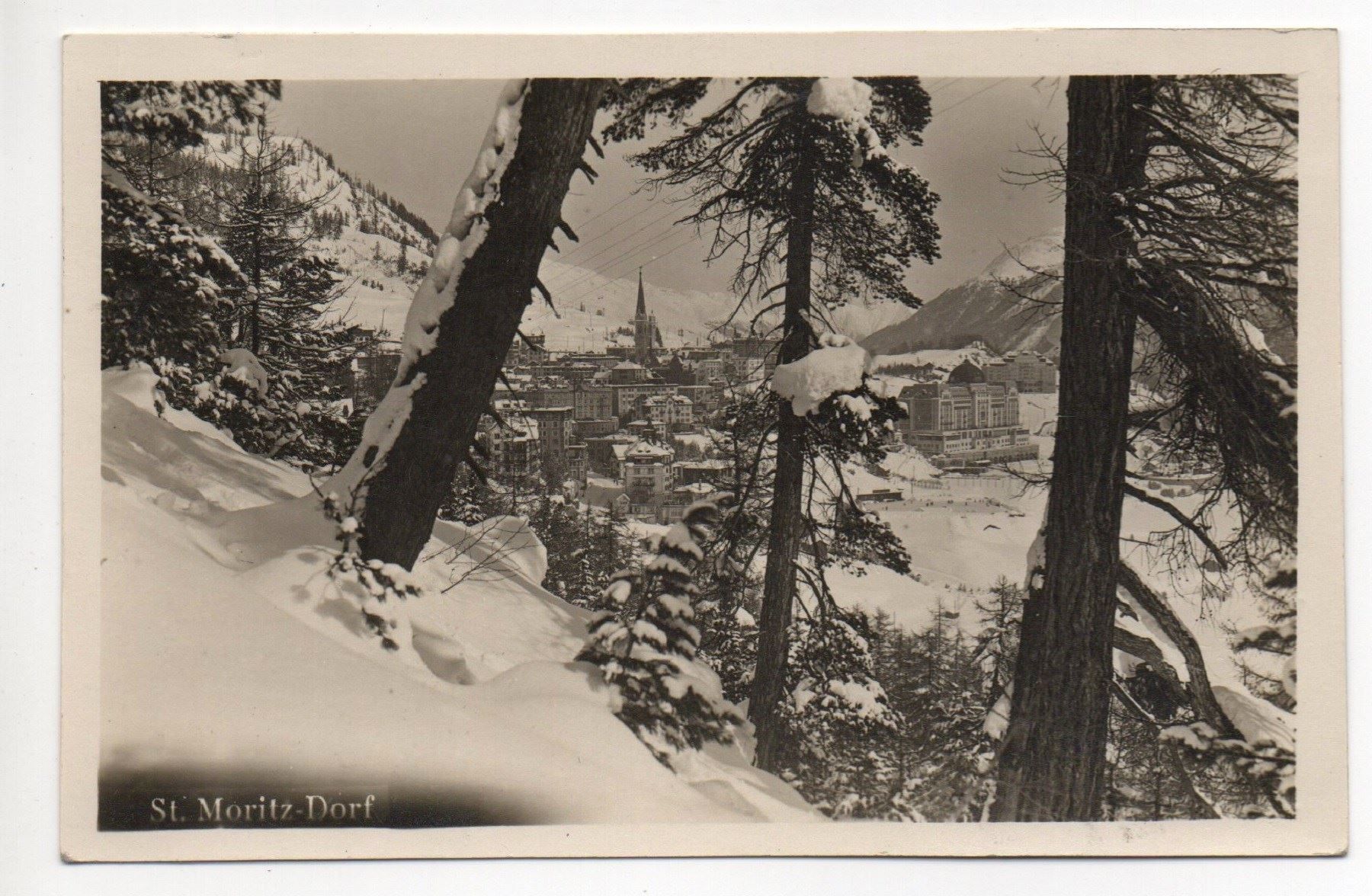 Cartes postales: ST. MORITZ DORF tief verschneit – D'occasion à Jona par philajona