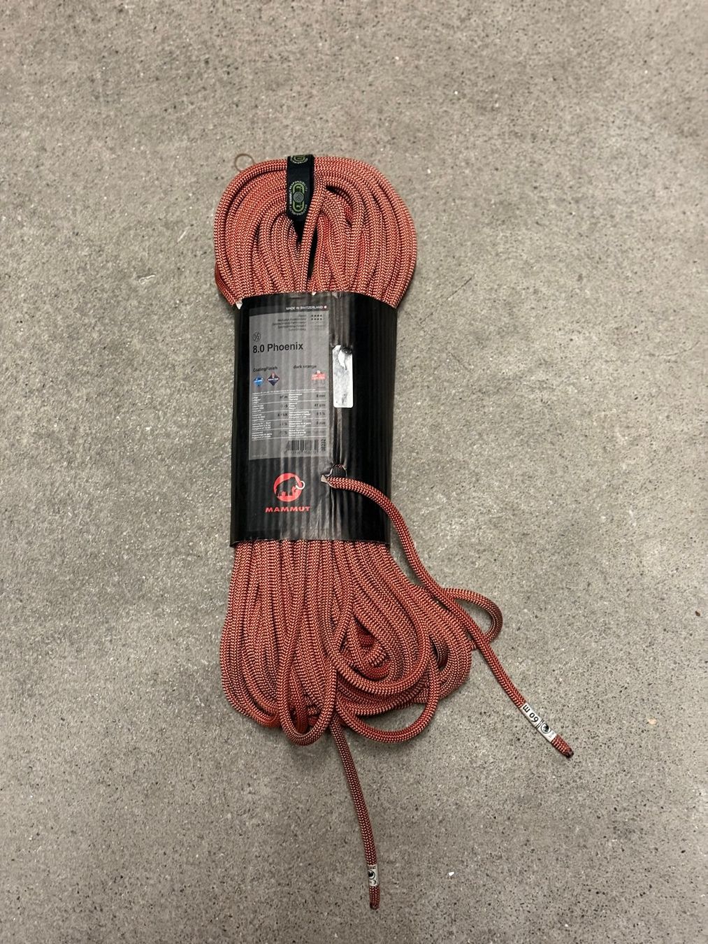 Mammut Attrezzatura da arrampicata: Mammut Phoenix 8.0 Kletterseil 60m neu – Nuovo e nell'imballaggio originale da Thusis venduto da Strimer0