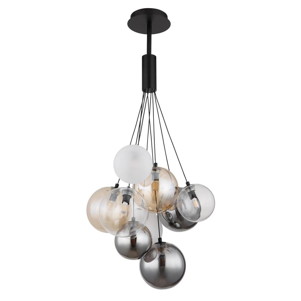 Lampadari & plafoniere: Pendelleuchte, Glas, Schwarz, 90 cm Höhe – Nuovo (secondo la descrizione) da Kreuzlingen venduto da Smart-Light 6