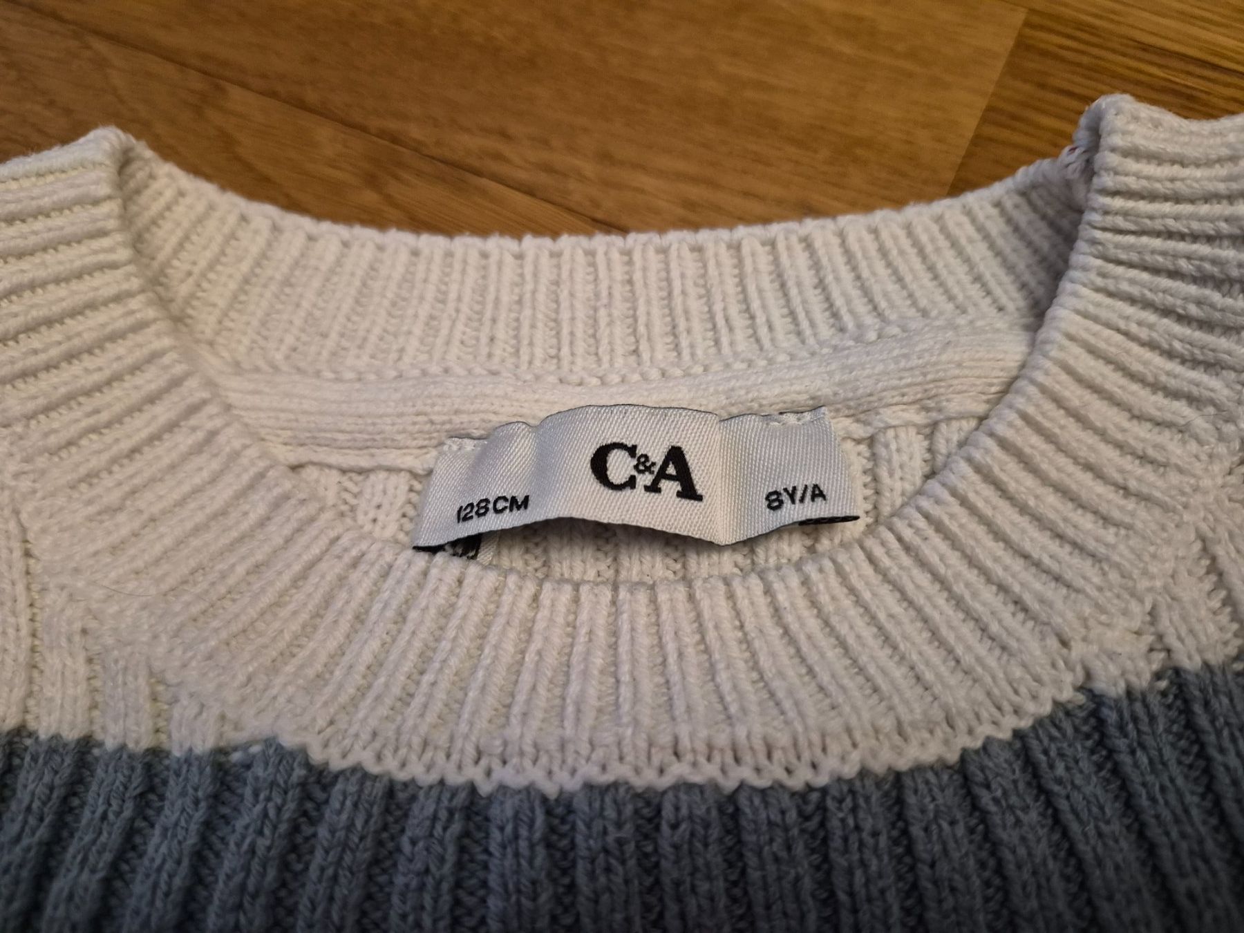 C&A Maglioni & Felpe: C&A Strickpullover gestreift, Grösse 128 – Usato da Wangs venduto da Niti02 3