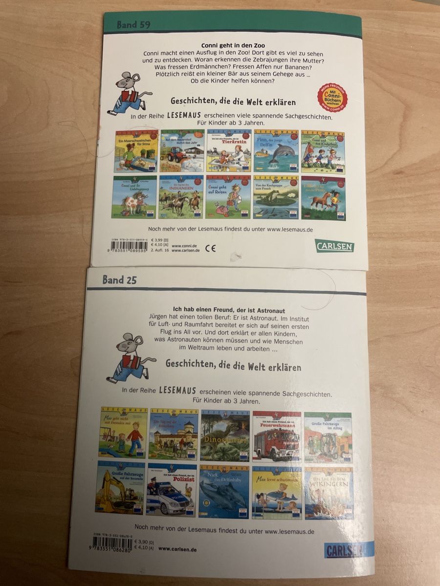 Bücher: 2  Lesemaus Bücher Conni Astronaut Zoo – Gebraucht aus Obergerlafingen von cabo4 1