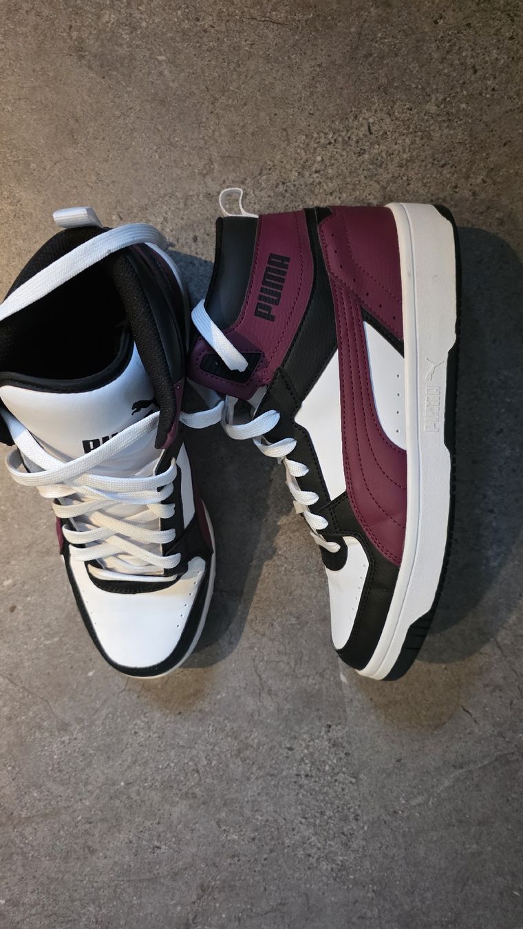 Puma Scarpe da uomo: Puma Mid Top Sneaker Weiss Bordeaux Grösse 44.5  – Nuovo (secondo la descrizione) da St. Margarethen TG venduto da spooni1975 1
