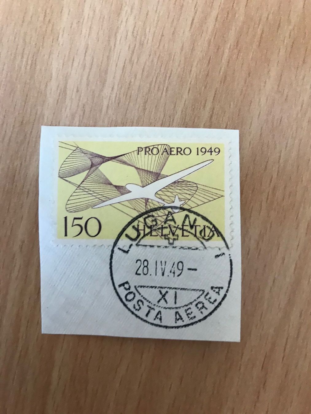 Tutti i francobolli: Flugpost F45 auf Unterlage – Usato da stäfa venduto da brandy66