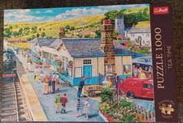 Puzzle Motiv "BAHNHOF"