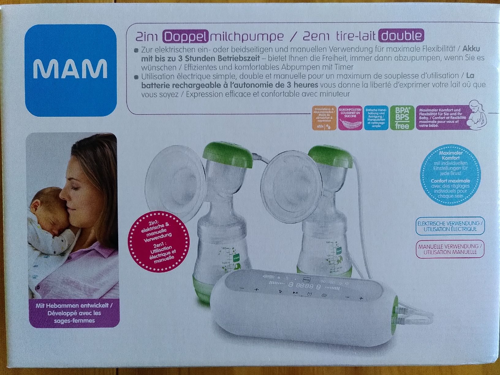Mam Accessori per l’allattamento: Tire-lait double électrique MAM – Nuovo (secondo la descrizione) da Echallens venduto da Raphia87