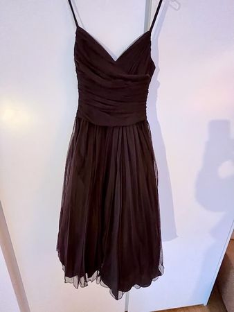 Dunkelbraunes Cocktail-Kleid von NEBO (Grösse 40)
