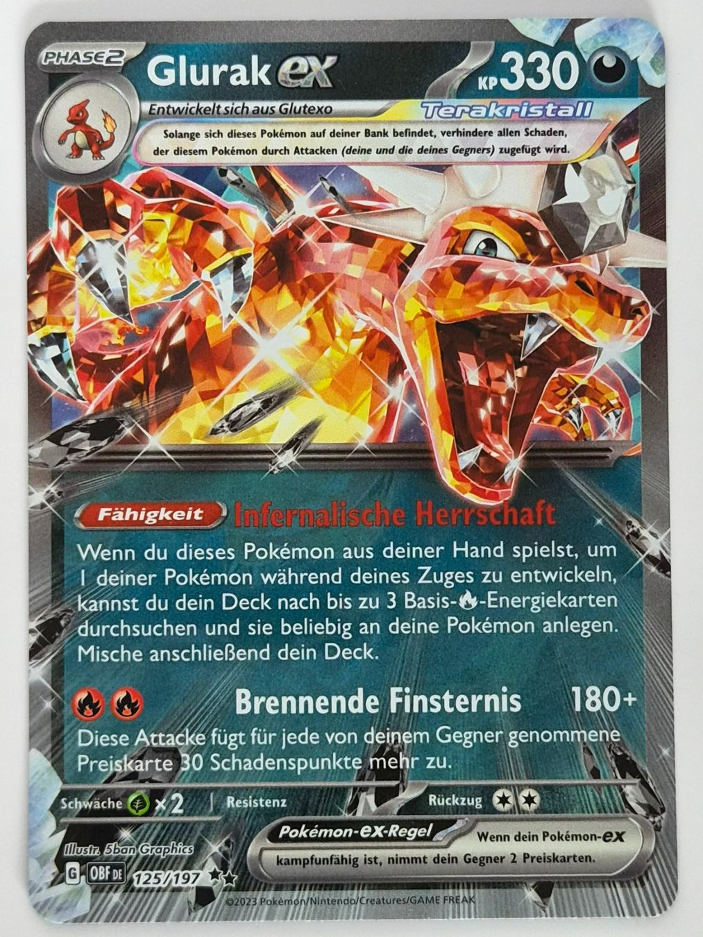 Pokémon Carte collezionabili: Glurak EX / Charizard EX / Obsidianflammen / OBF 125 – Nuovo (secondo la descrizione) da Arni AG venduto da PokemonCardsStore